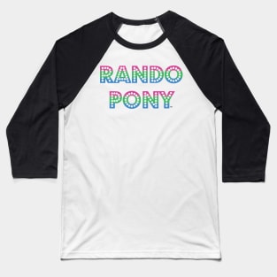 RandoPonyTM Marquee Polysexual Gradient Baseball T-Shirt